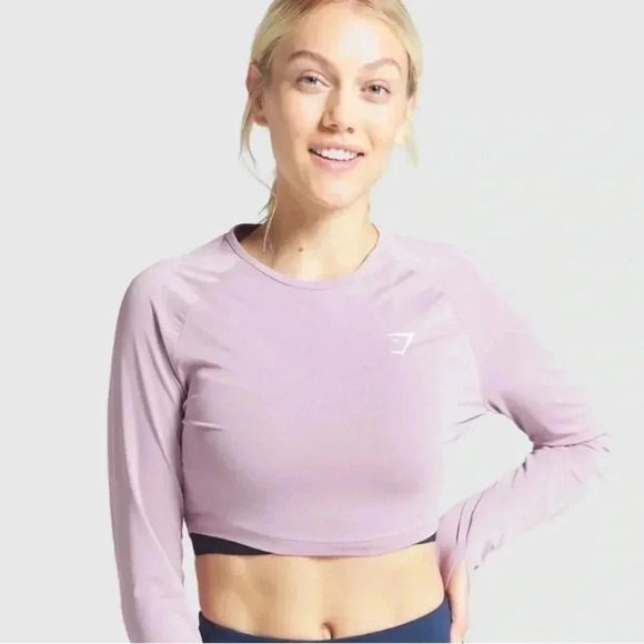 Gymshark long sleeve crop top size S - Picture 2 of 8